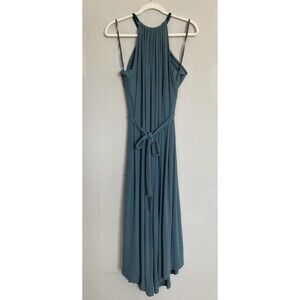 Anthropologie HD in Paris Jumpsuit Ribbed Green MEDIUM Boho Hippie